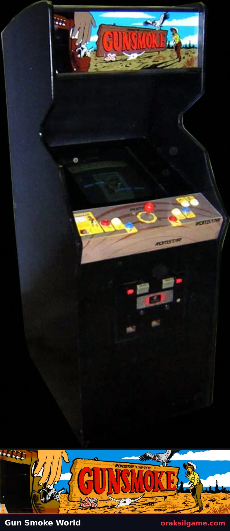 건스모크 슈팅 게임 화면 2 - 오락실 (1985)