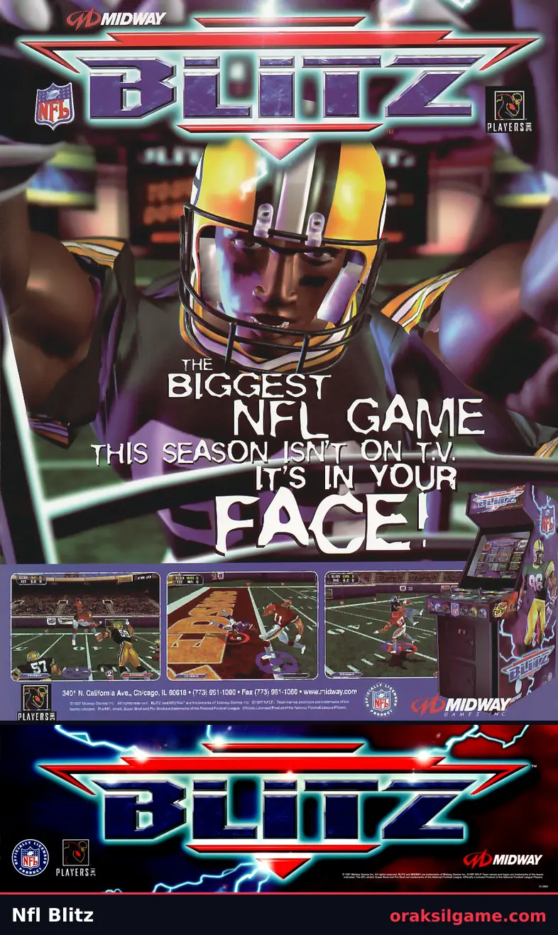 NFL 블리츠 스포츠 게임 화면 2 - 오락실 (1997)